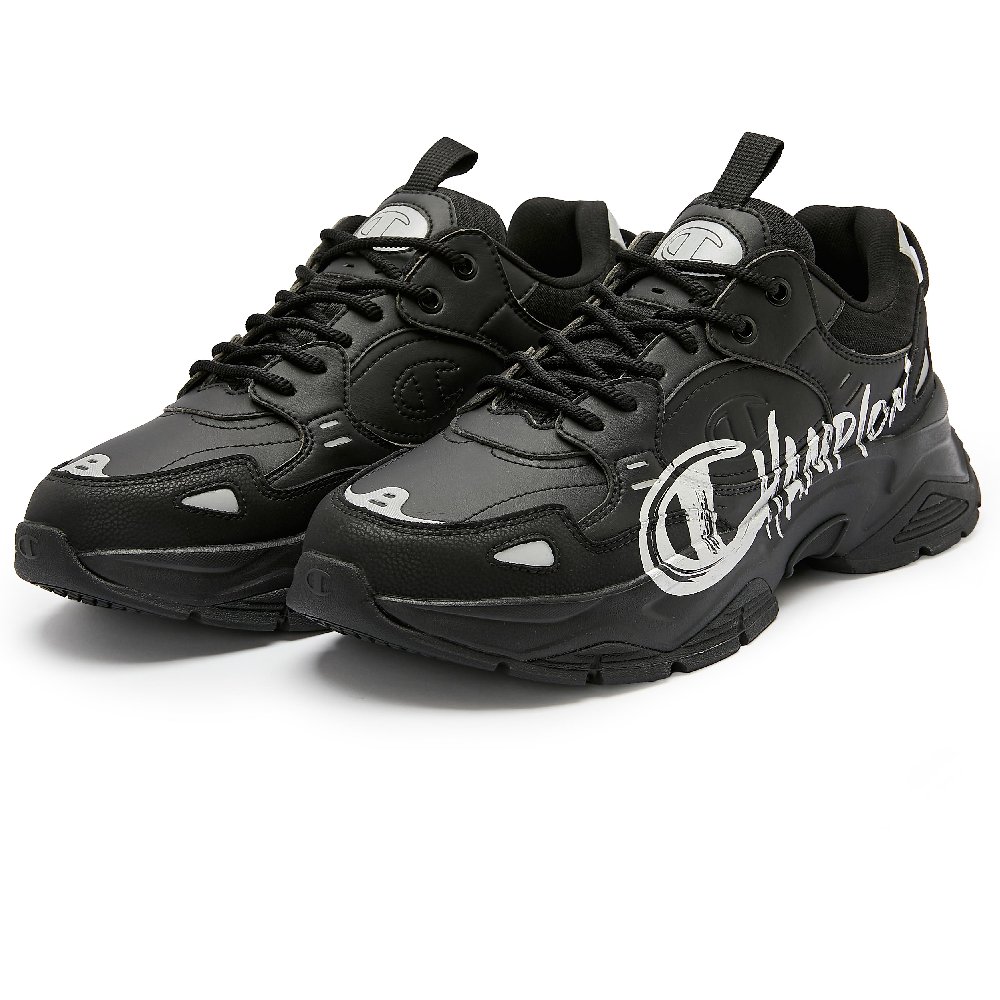 Champion Champ 19 Stree Slip Resistant Low Top Chunky Sneakers Unisex Black