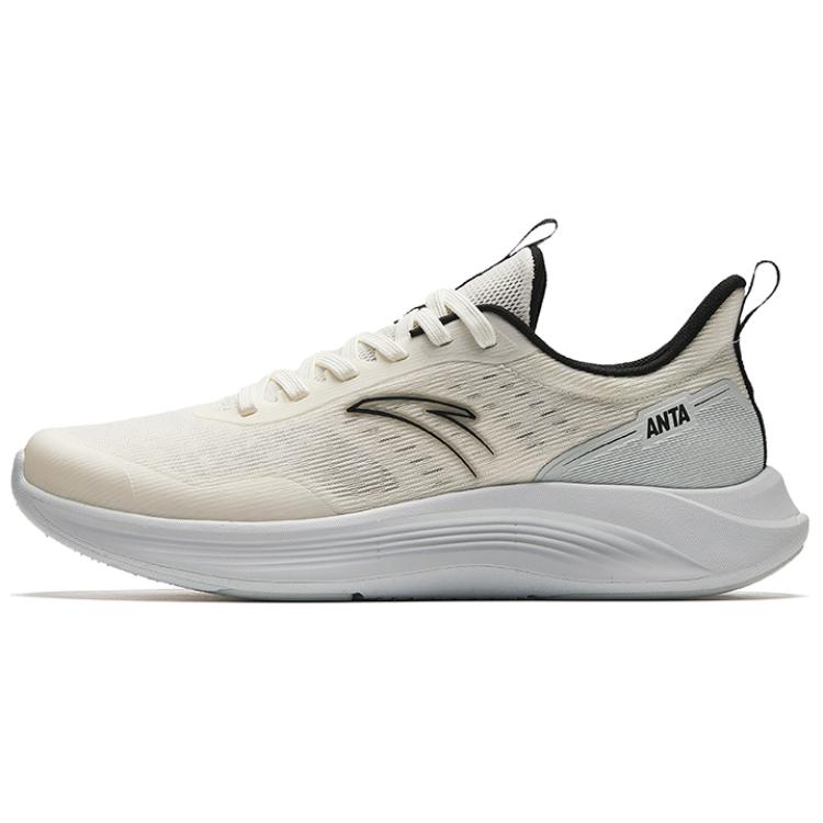 Anta Shock Absorbers Slip Resistant Low Top Running Shoes Men's Greige