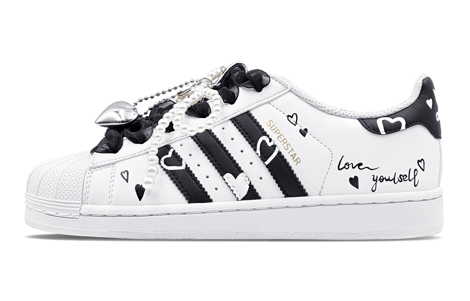 Adidas Originals Superstar Skateboard Shoes Unisex Low-Top Black/White купить в интернет-магазине Yoocart с быстрой доставкой по России.
