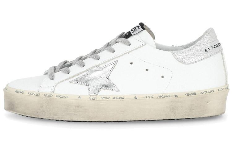 Golden Goose Hi Star White Silver Women's