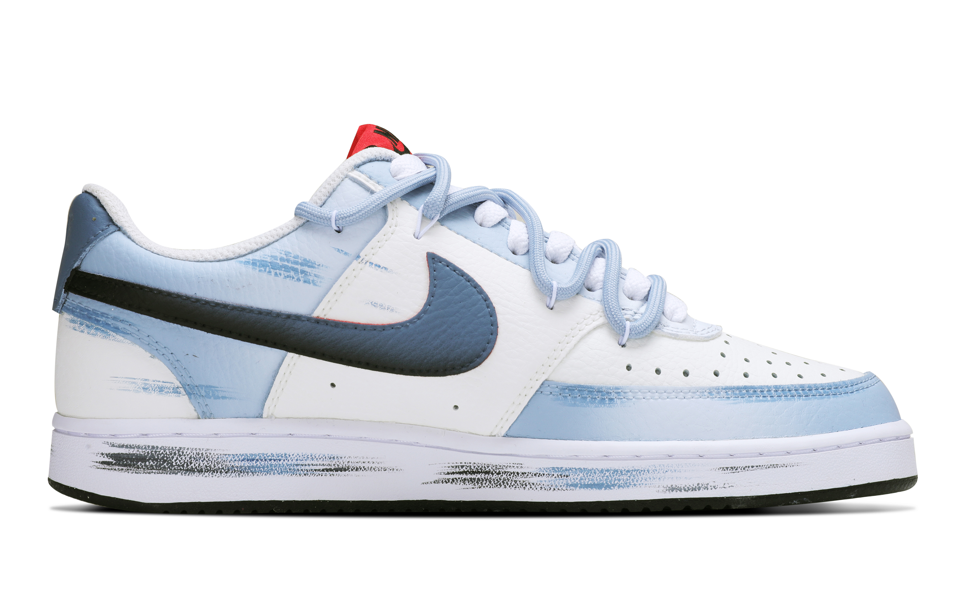 Nike Quantum Space Cat, Aiming Abrasion Resistant Lightweight Slip Resistant Low top Skateboard Shoes Men's Blue