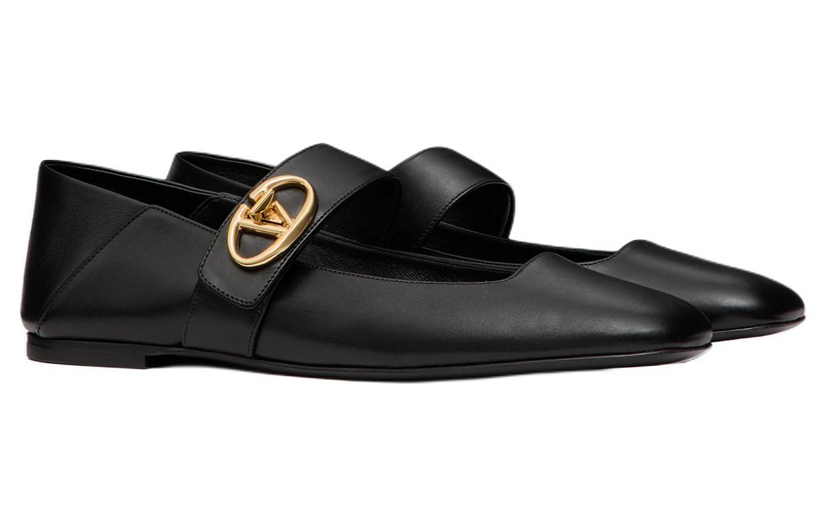 Valentino VLogo Locker Square Toe Ballerina Shoes Women's купить в интернет-магазине Yoocart с быстрой доставкой по России.