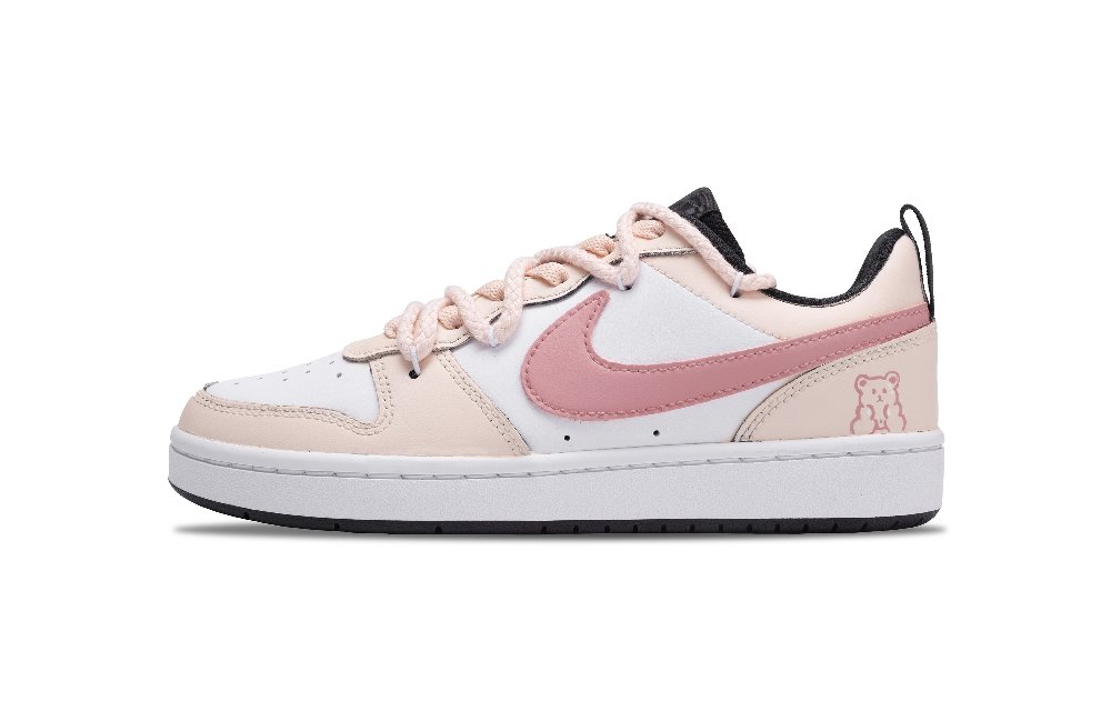 Nike Court Borough 2 Lolo Non-slip Lightweight Low-Top Skateboard Shoes GS Pink