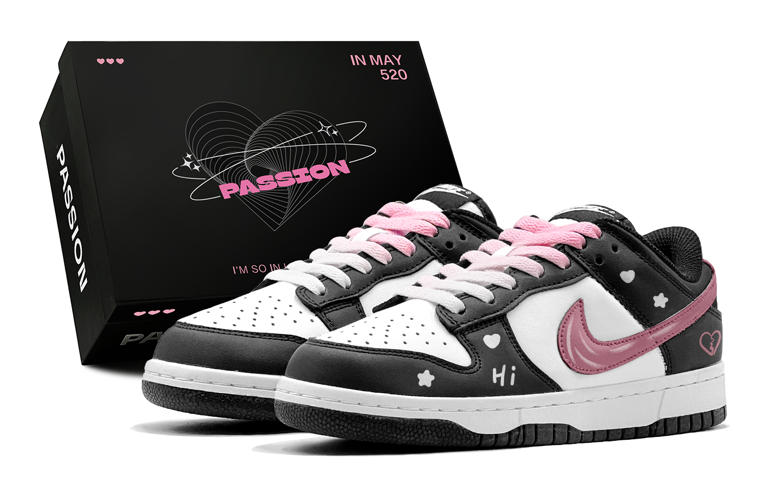 Nike Dunk Skateboard Shoes Women's Low top White