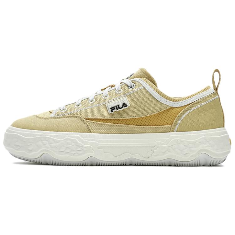 FILA ROCK Anti-Slip Wear-Resistant Low-Top Canvas Shoes Men's Yellow