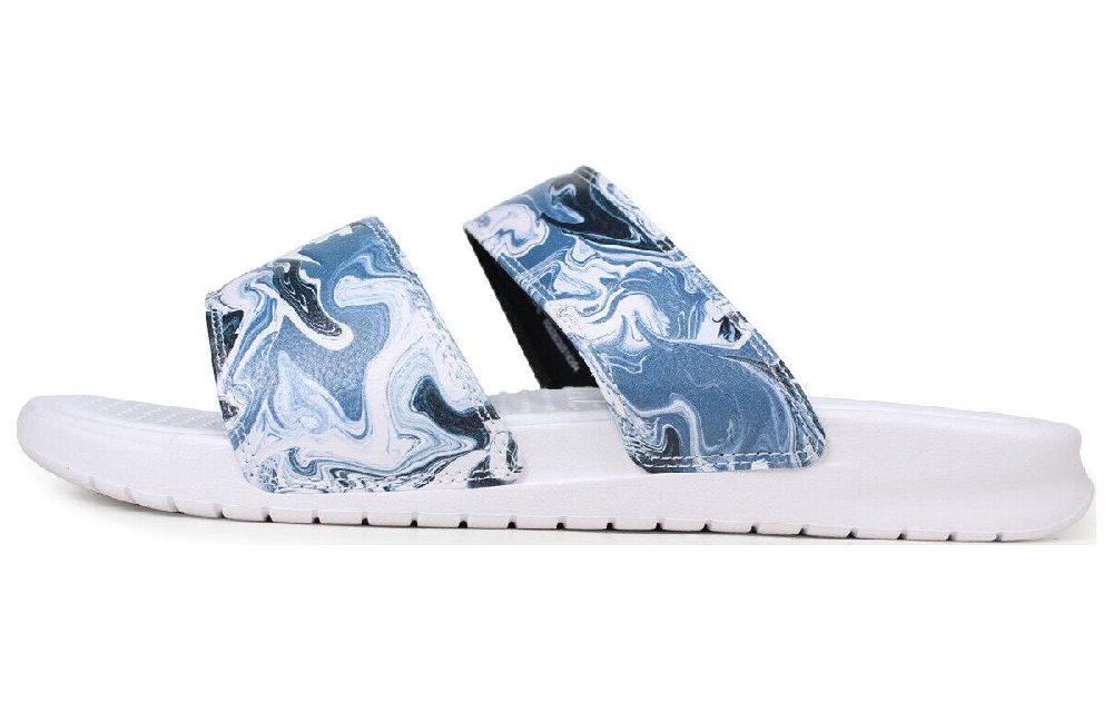 Nike Benassi White Blue Black Women's