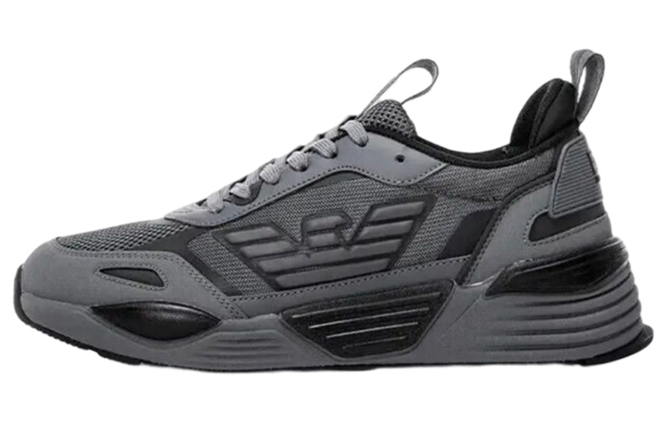 EMPORIO ARMANI EA7 Abrasion-Resistant Low-Top Casual Shoes Unisex Gray