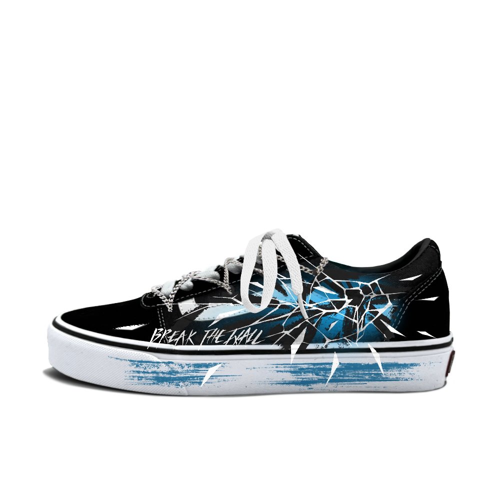 Vans Ward Low Top Skateboard Shoes Men's Blue