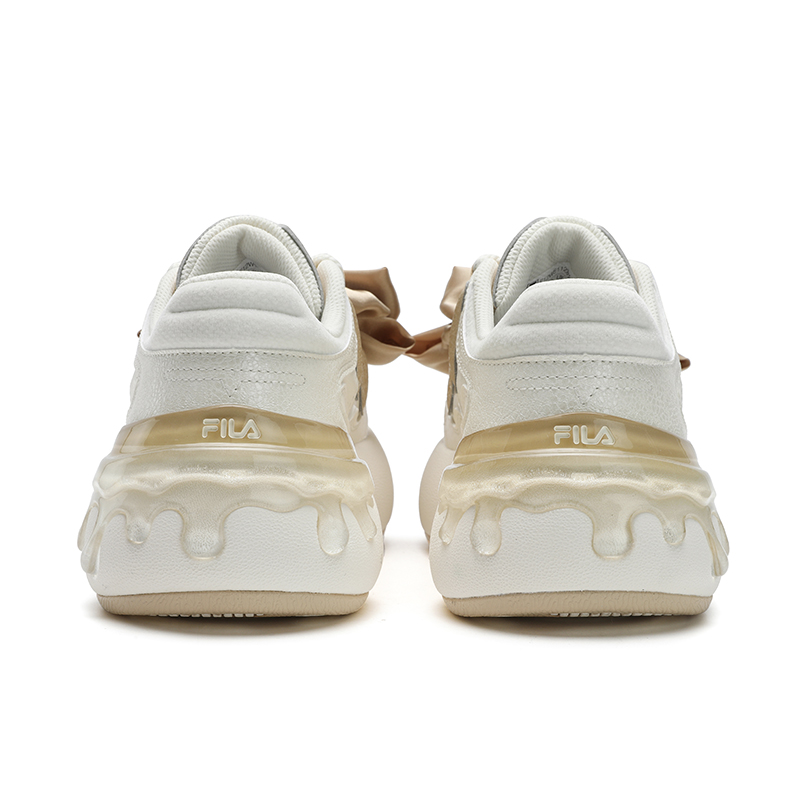 FILA MODERNO Abrasion Resistant Low Top Skateboard Shoes Women's White Gold