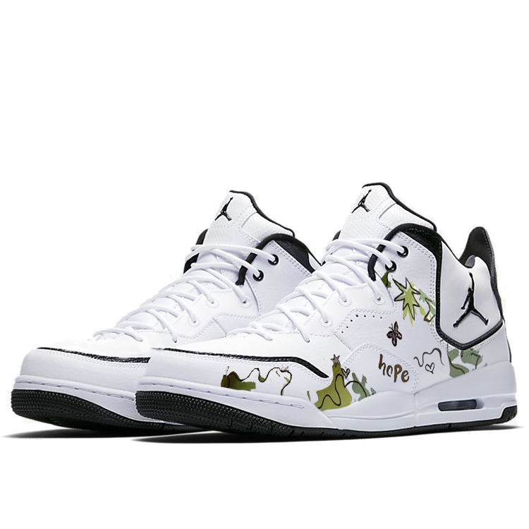 JORDAN Courtside 23 Vintage Basketball Shoes Men's Mid top Black White купить в интернет-магазине Yoocart с быстрой доставкой по России.