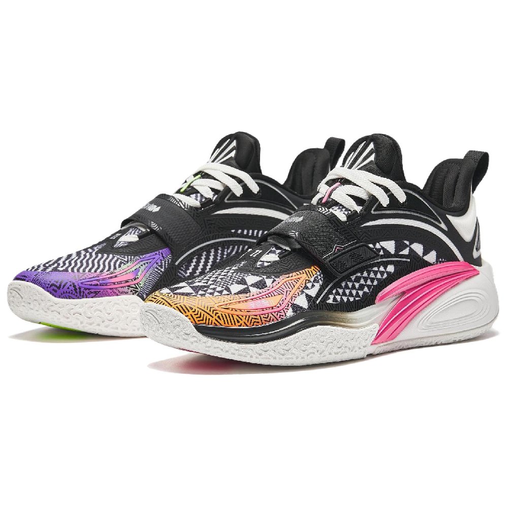 Anta KAI 1 Shock Absorbers With Slip Resistant Features Low Top Basketball Shoes Men's Mismatched Black White