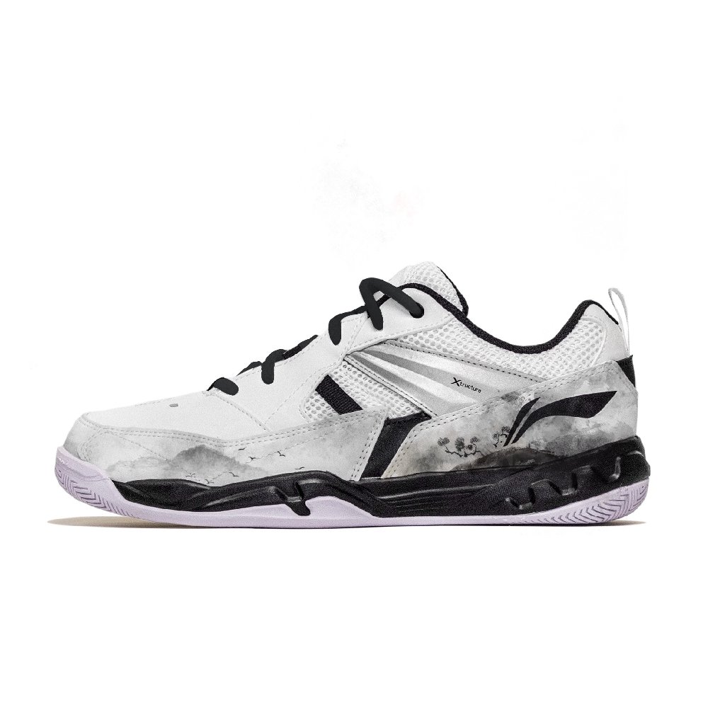 LiNing Koba Cushioning Abrasion Resistant Breathable Low Top Badminton Shoes Men's Wilderness Cloud Stream