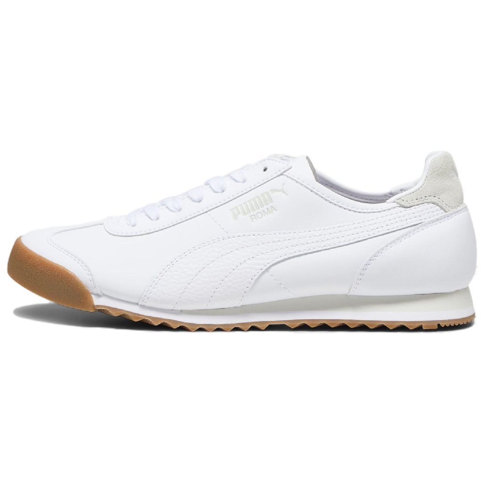 PUMA Roma Anti Slip Wear Resistant Low Top Casual Shoes Unisex White
