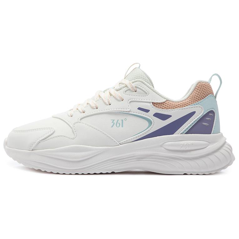 361° Life Collection Anti-Slip Wear-Resistant Low-Top Casual Shoes Women's White Purple