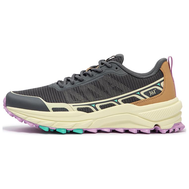 361° Running Shoes Men Low-Top Smoke Gray/Sheepskin Beige