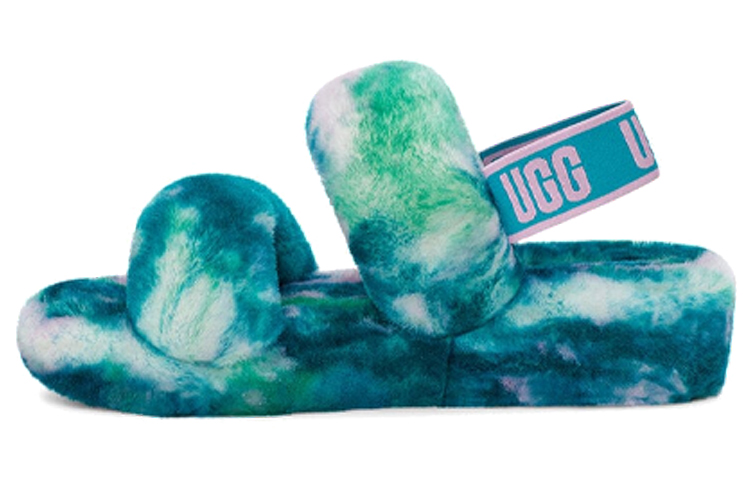 UGG Oh Yeah Slide Marble Aquatic Blue Women's