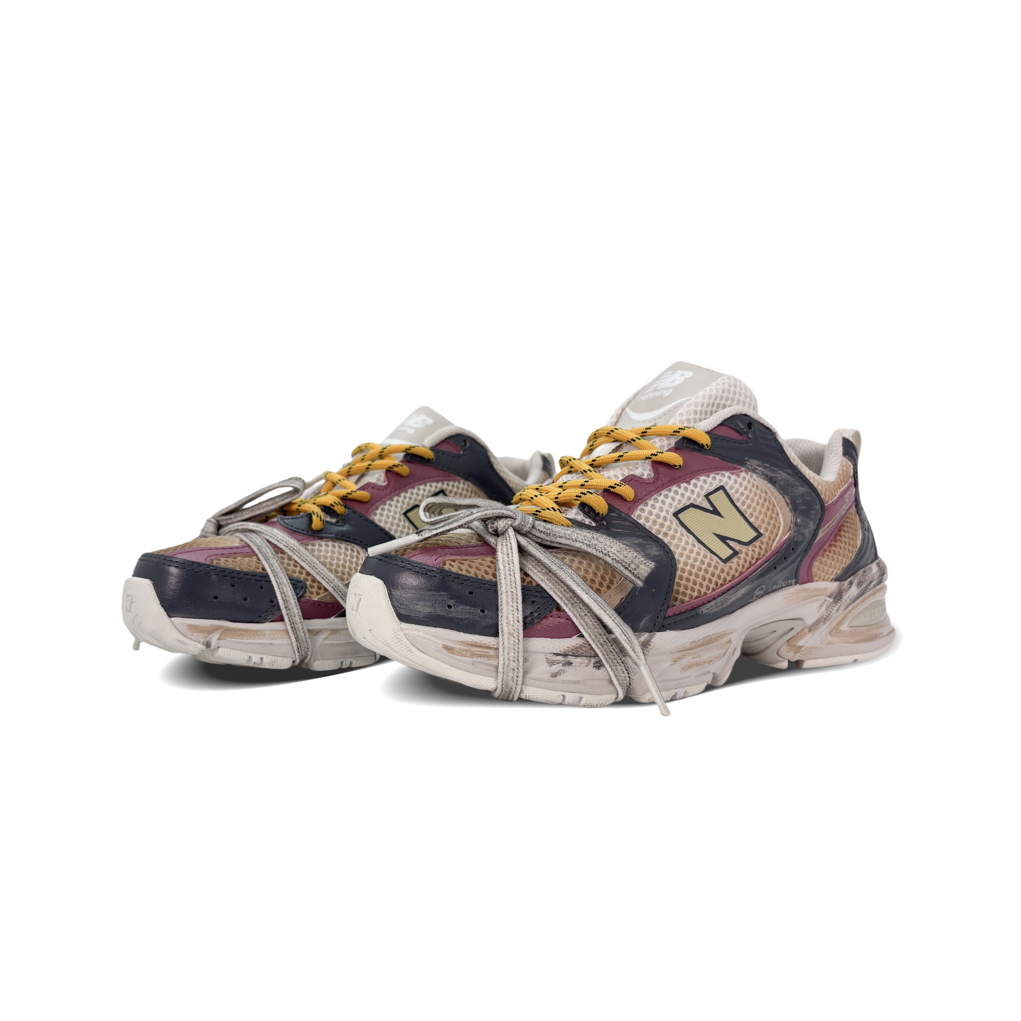 New Balance NB 530 Cushioned Slip-Resistant Abrasion-Resistant Low-Top Running Shoes Unisex Black Red Brown купить в интернет-магазине Yoocart с быстрой доставкой по России.