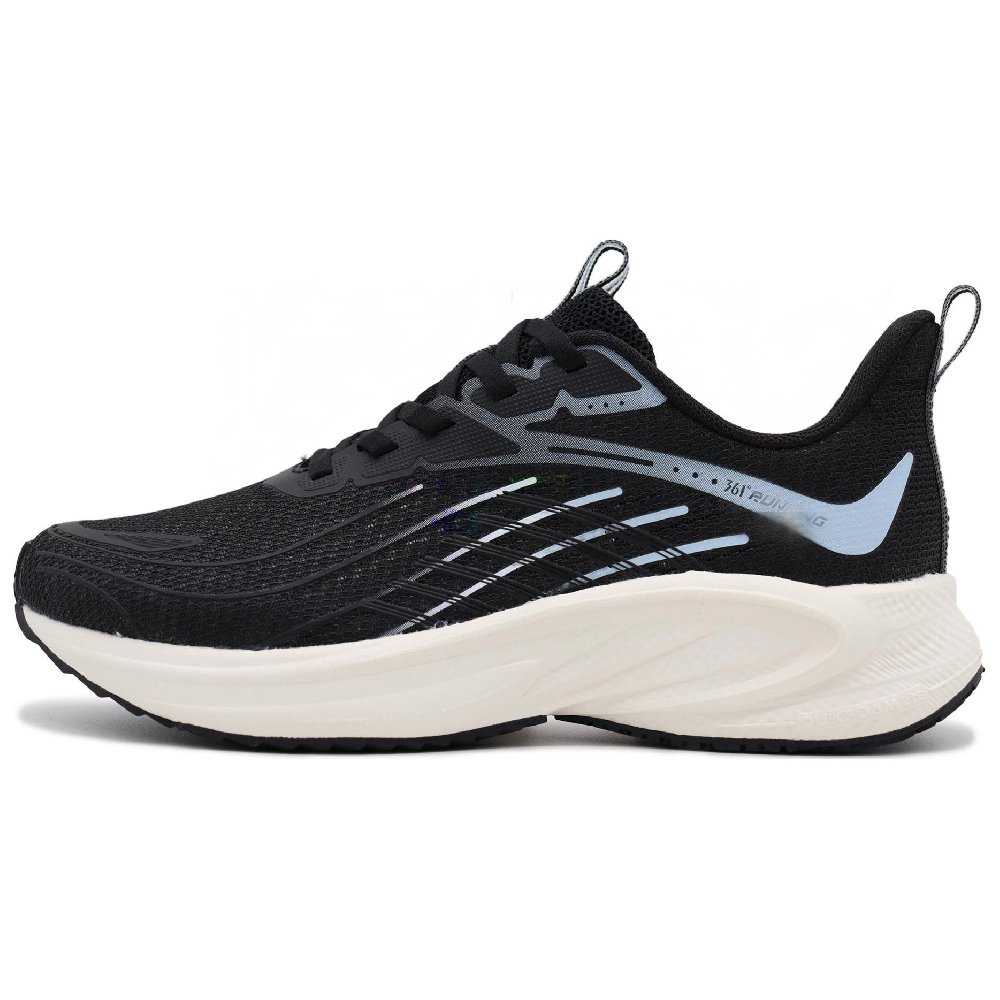 361° Abrasion Resistant Low Top Running Shoes Women's Black White