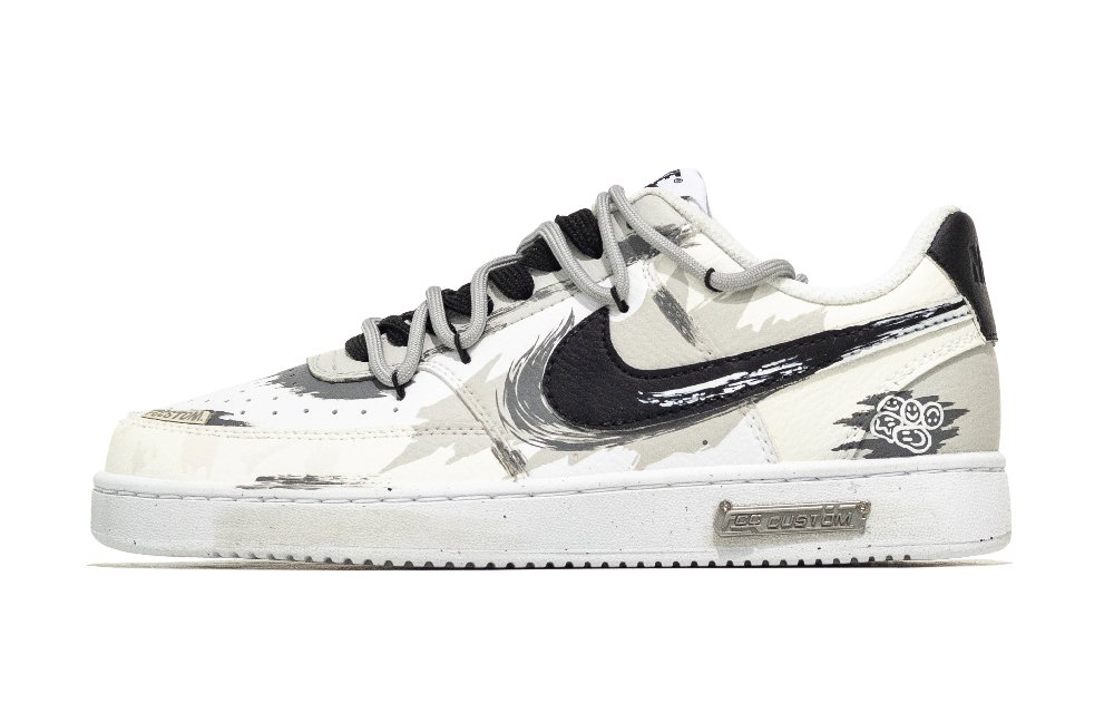 Nike Court Vision 1 Insane Creation Nebula Film Low-Top Skateboard Shoes Men's Beige