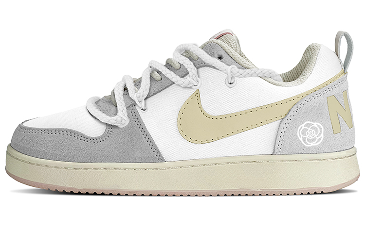 Nike Court Borough Low PRM Low-Top Skateboard Shoes Women's Gray White