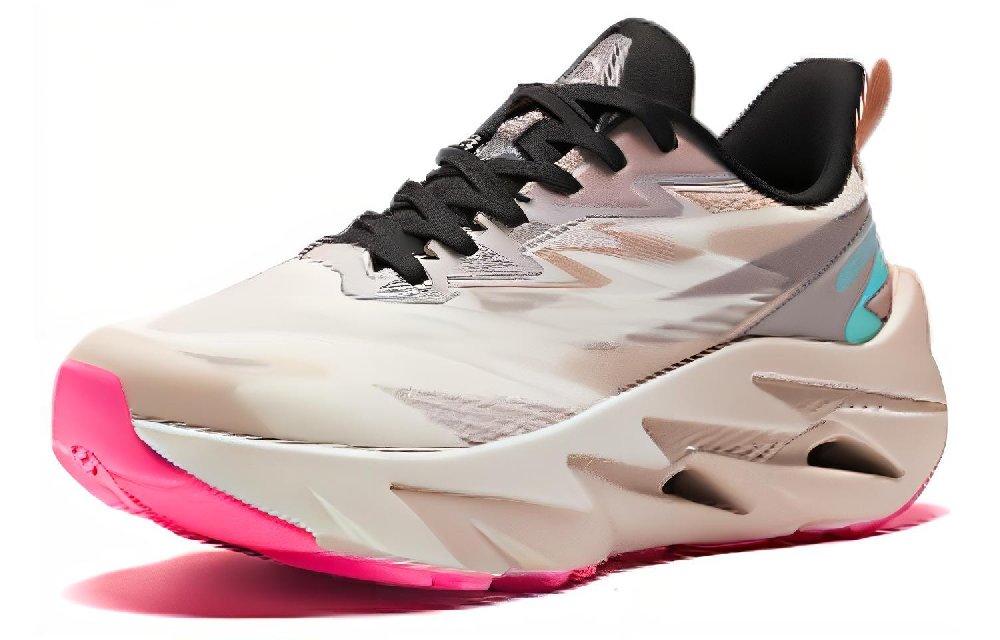 Anta Anti-Slip Wear-Resistant Low-Top Running Shoes Women's White Gray Pink