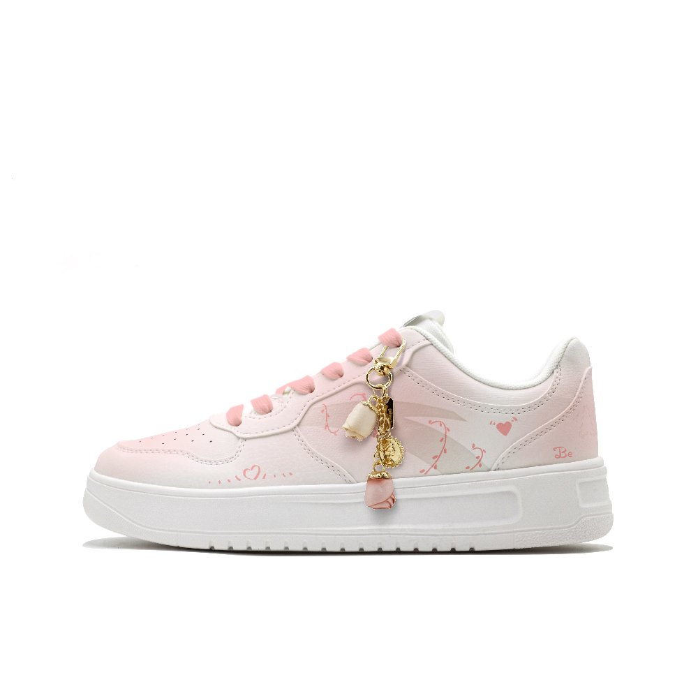 Anta Wear resistant And Lightweight Low Top Skateboard Shoes Women's Pink