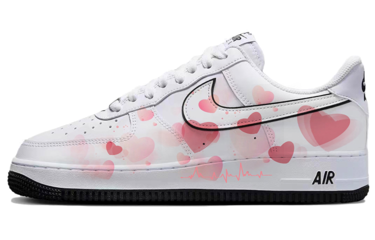 Nike Air Force 1 Low-Top Skateboard Shoes Men's White Black