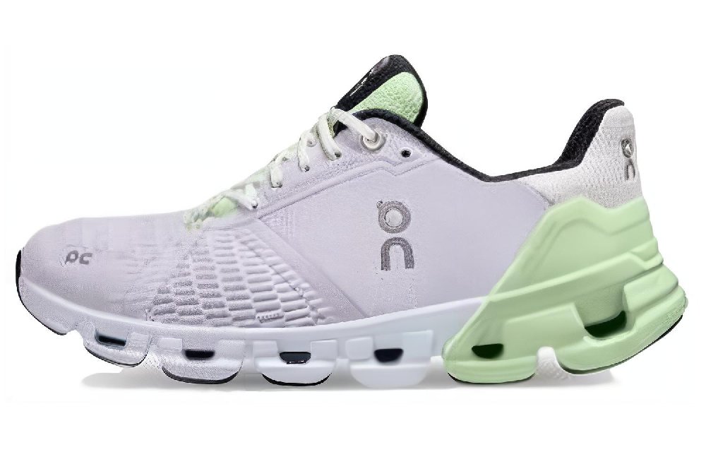 On Cloudflyer Durable Breathable Low-Top Running Shoes Women's White Green
