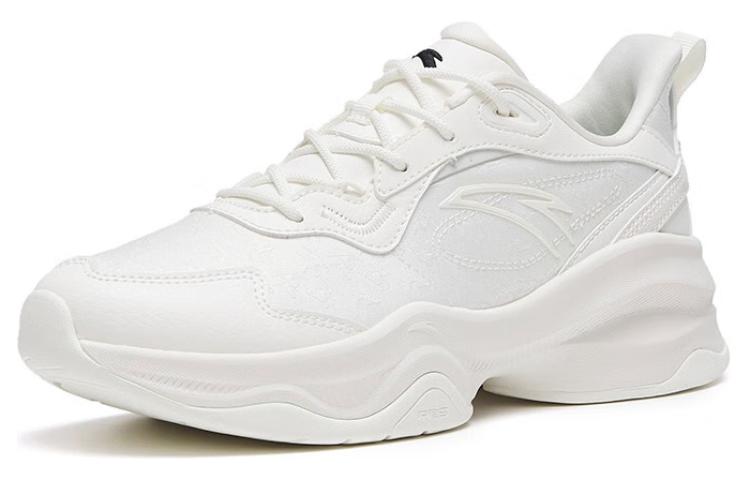 Anta Abrasion Resistant Breathable Low top Training Shoes Women's Ivory White