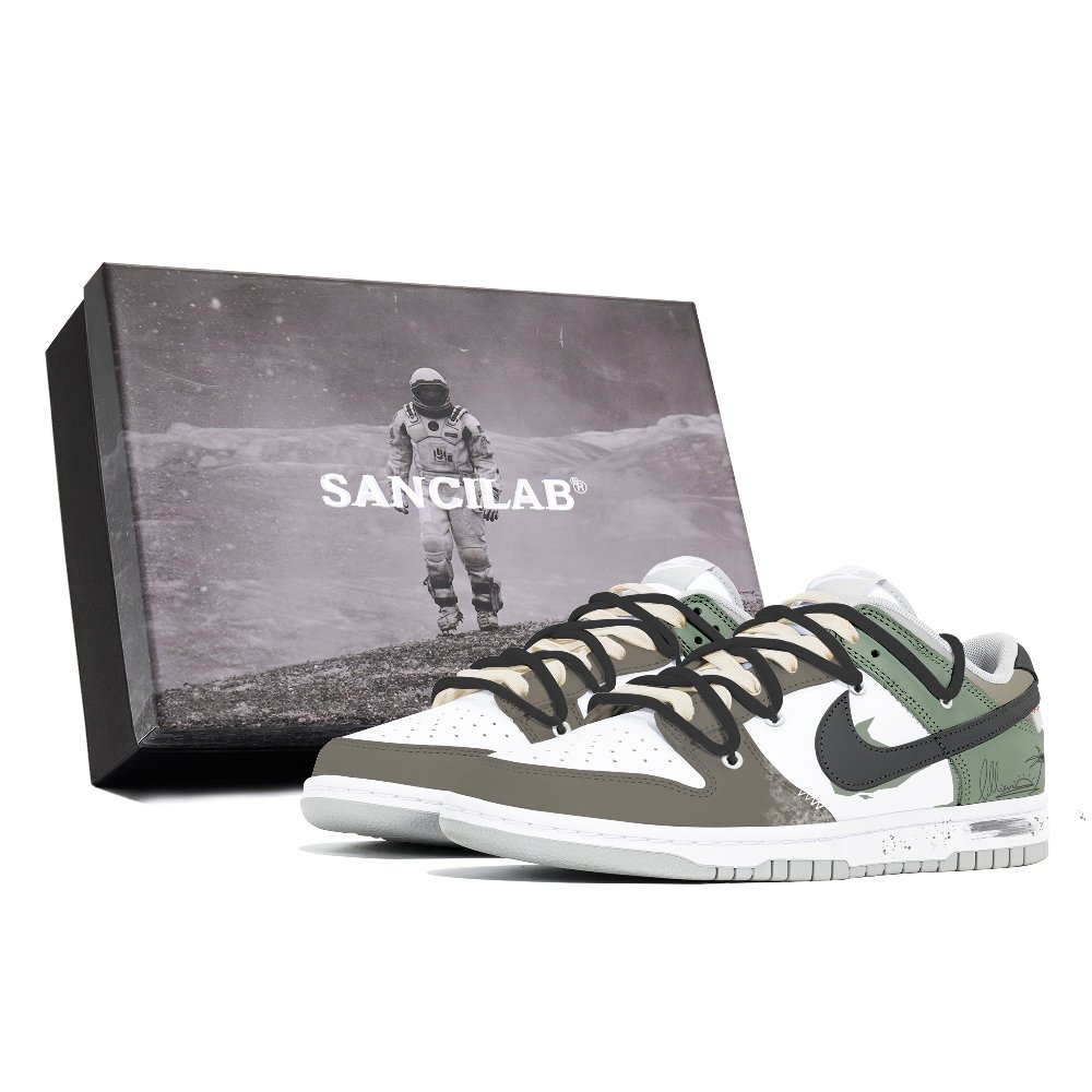 Nike Dunk Skateboard Shoes Unisex Low-Top Green