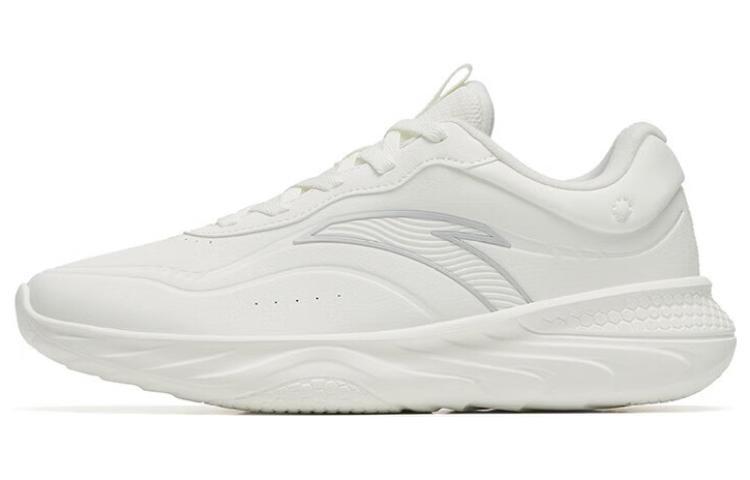 Anta Variety Training Collection Slip Resistant Cushioning Abrasion Resistant Low Top Training Shoes Ivory White