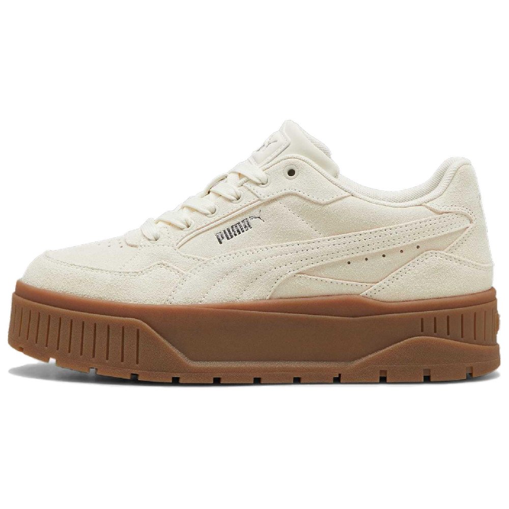 PUMA Karmen Anti-Slip Wear-Resistant Low-Top Skateboard Shoes Women's Beige