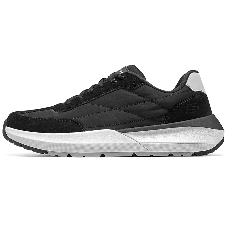 Skechers Global Jogger Comfortable Vintage Jogging Shoes Low Top Casual Shoes Men's Black