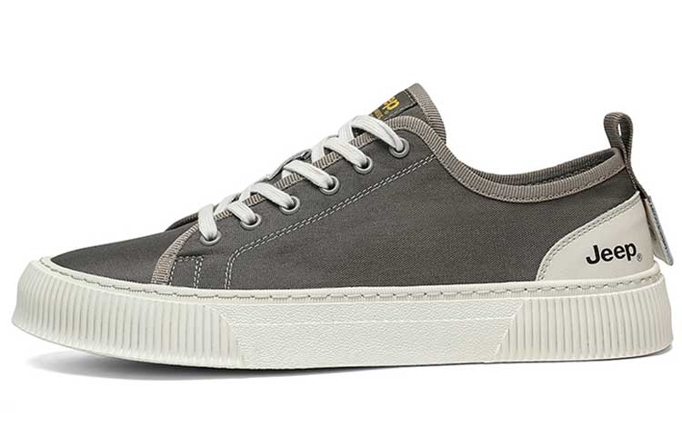 Jeep Low-Top Skateboard Shoes Men's Khaki