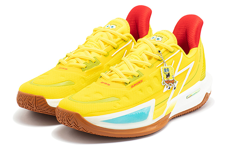361° BIG3 4.0 Quick Pro Basketball Shoes Men's Low top Acid Yellow/Warm Brown