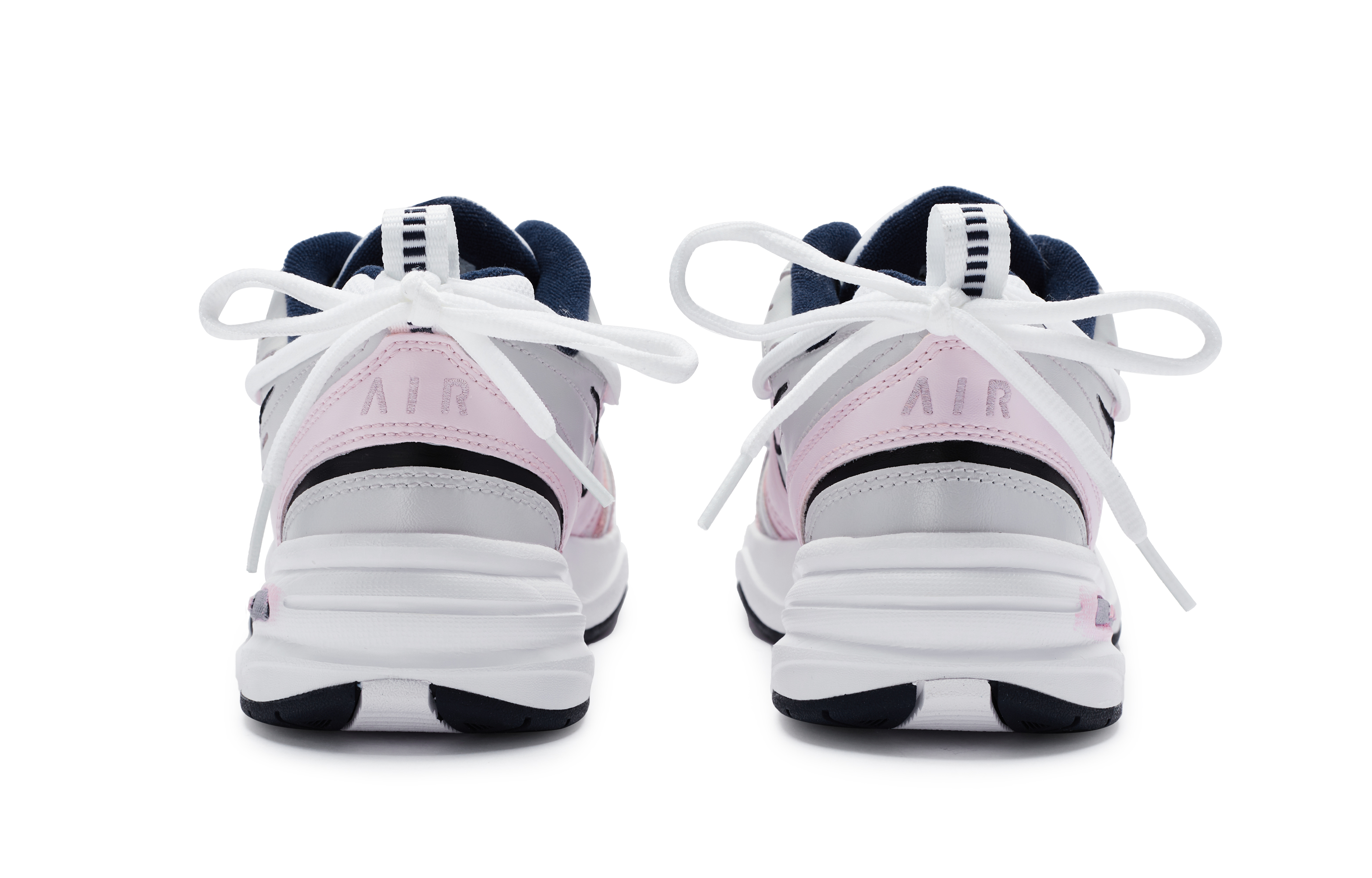 Nike Air Monarch 4 Slip Resistant Low Top Chunky Sneakers Unisex Pink Silver White купить в интернет-магазине Yoocart с быстрой доставкой по России.