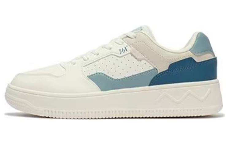 361° Abrasion Resistant Height Increasing Low Top Skateboard Shoes Men's Feather White/Original Blue