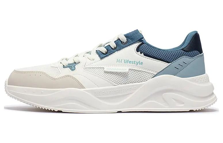 361° Abrasion Resistant Low top Casual Shoes Men's Feather White