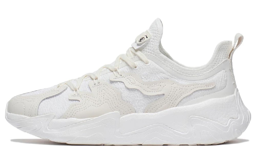 CHENGLONG x LiNing Gongfu Collection Anti-Slip Wear-Resistant Low-Top Sports Casual Shoes Men's Ecru
