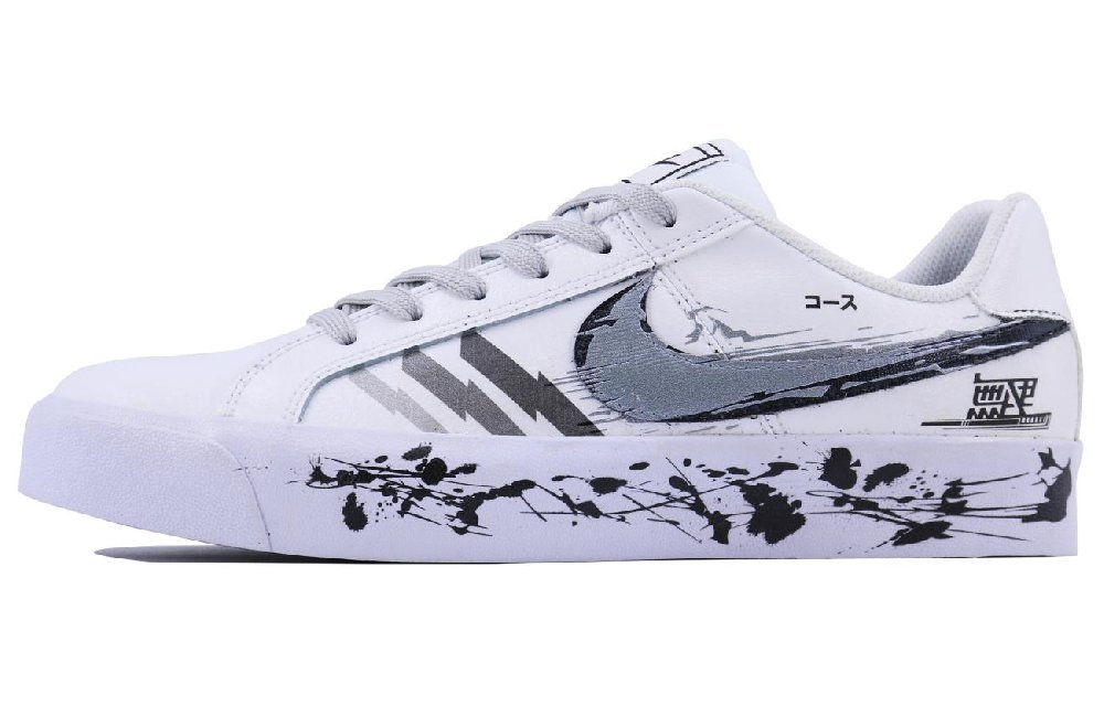 Nike Court Royale Non-slip Lightweight Low-Top Skateboard Shoes Unisex White