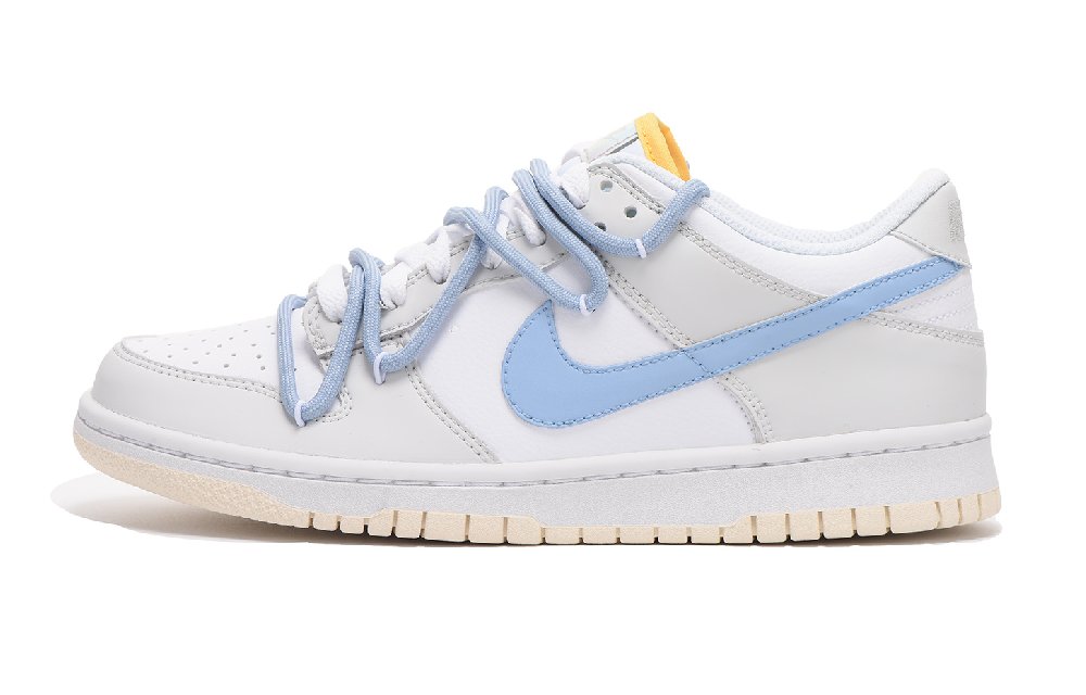 Nike Dunk Low Low-Top Skateboard Shoes GS Gray Blue