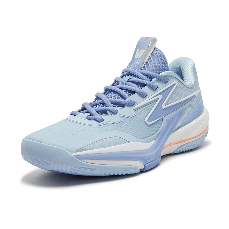 361° Cushioning, Slip Resistant, And Abrasion Resistant Low Top Basketball Shoes Men's Glacier Blue