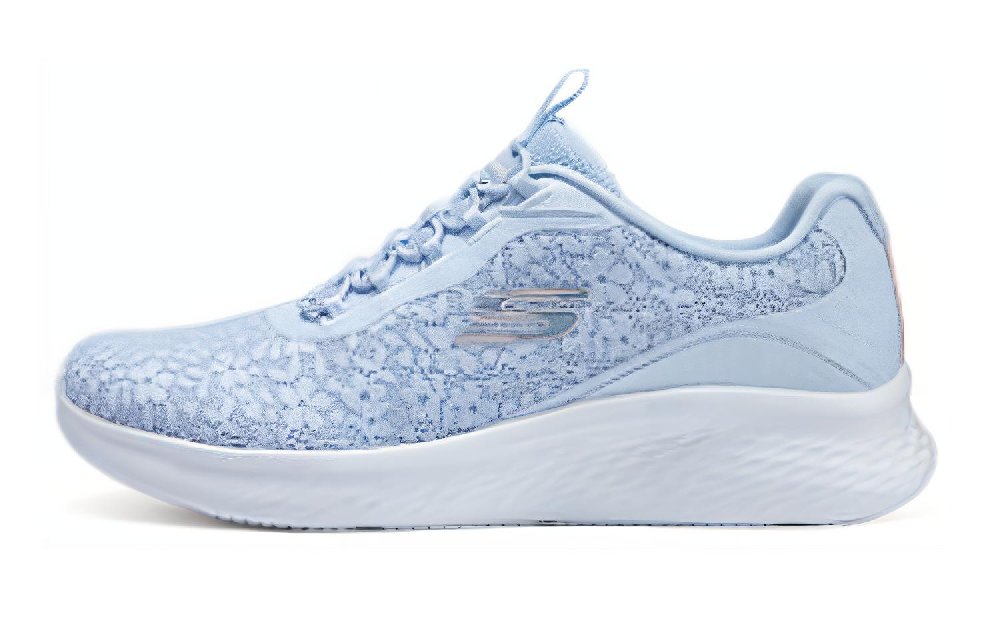 Skechers Cushioning, Wear Resistant Low Top Casual Running Shoes Women's Blue