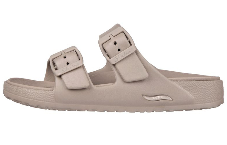Skechers Foamies Rubber Sole Slide Slippers Women's Taupe