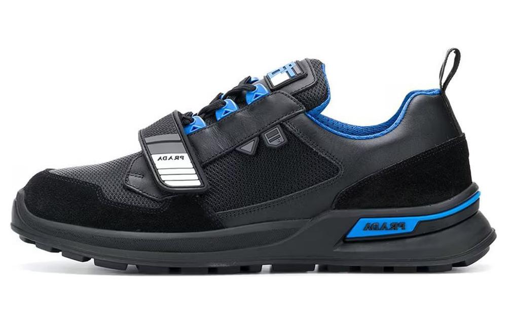 PRADA Mechano Leather Black Blue