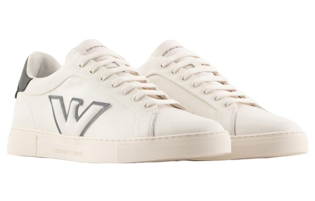 EMPORIO ARMANI Logo-patch Low-top Sneakers