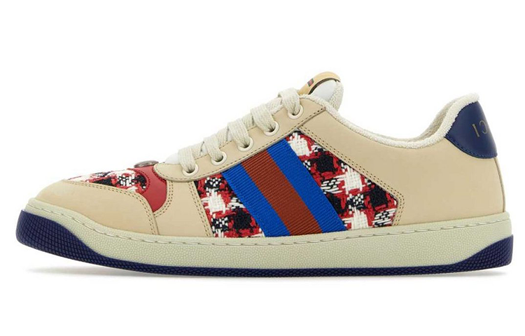GUCCI Slip-Resistant Low-Top Skateboard Shoes Women's Beige