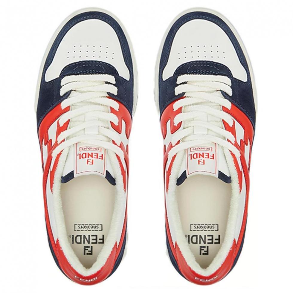 FENDI Match Low Top Suede 'Navy Orange' купить в интернет-магазине Yoocart с быстрой доставкой по России.
