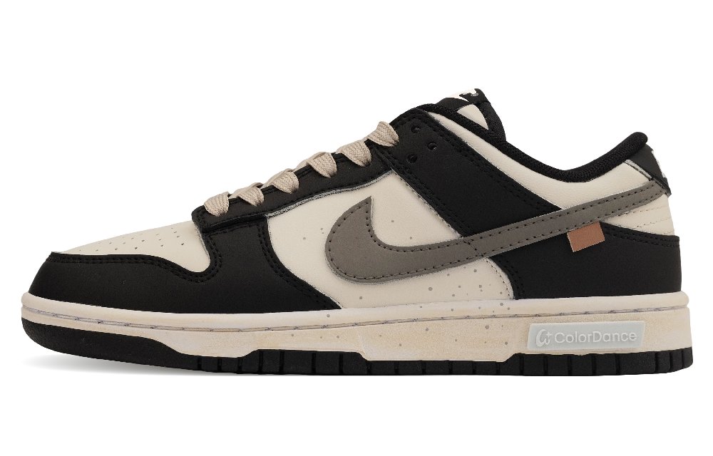 Nike Dunk 806 Planet, Xingji Gray Limestone Slip Resistant Low Top Skateboard Shoes Unisex Beige Black