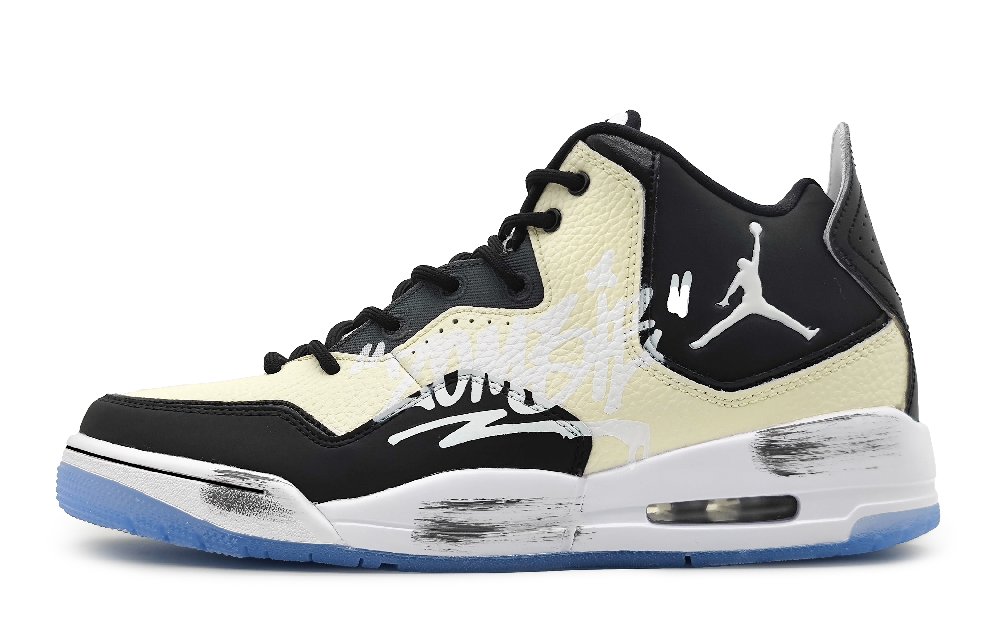 Jordan Courtside 23 Vintage Basketball Shoes Women's Mid Top Black/White